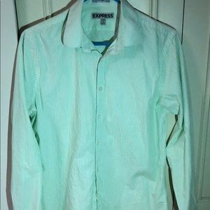Express Green Button Down